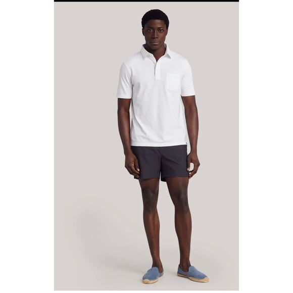 Faherty Sunwashed Polo - Men's Medium - Crisp White (New No Tags) - Picture 2 of 6